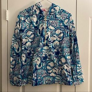 Luxletic Hooded Popover - Indigo Keep On Trunkin